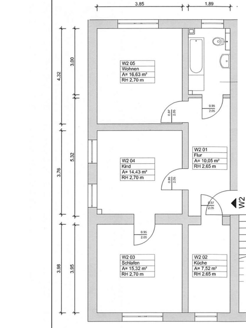 Grundriss 1. OG links