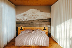 Schlafzimmer mit Blick